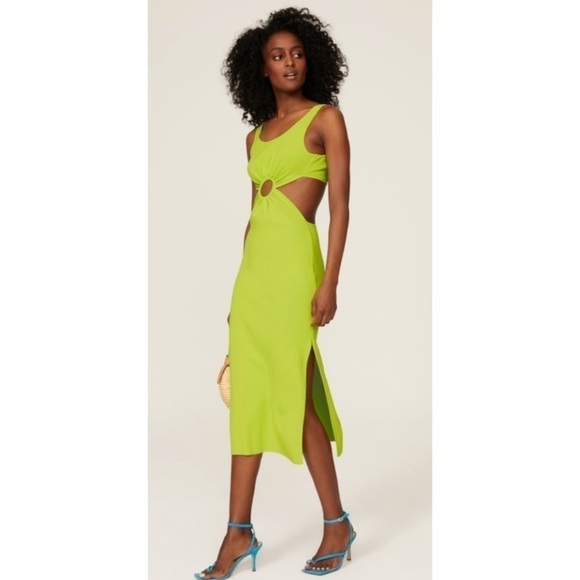 Solid & Striped Neon Bailey Cutout Dress - Picture 1 of 13